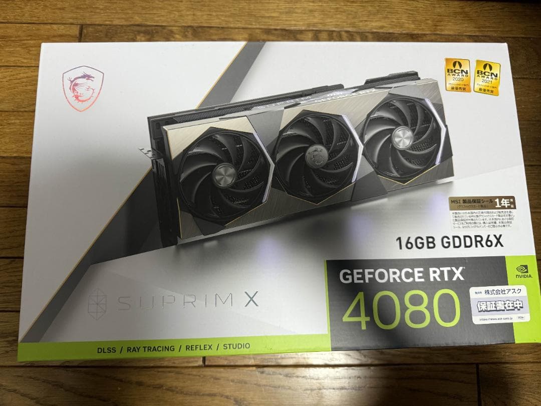 グラフィックボード・グラボ・ビデオカード MSI SUPRIM X GeForce RTX 4080 16GB GDDR6