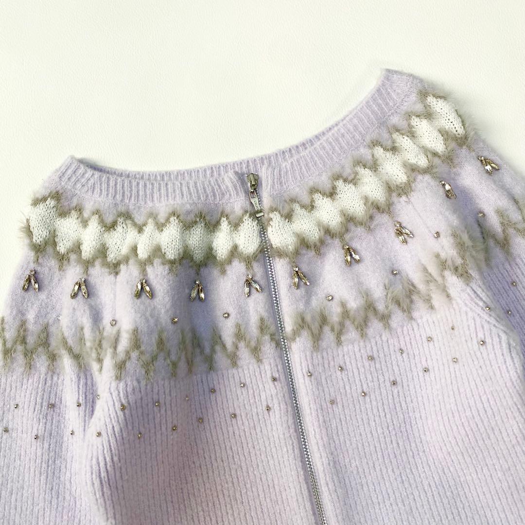 新品タグ付き✨　CELFORD フェアアイルジップカーディガン　2024