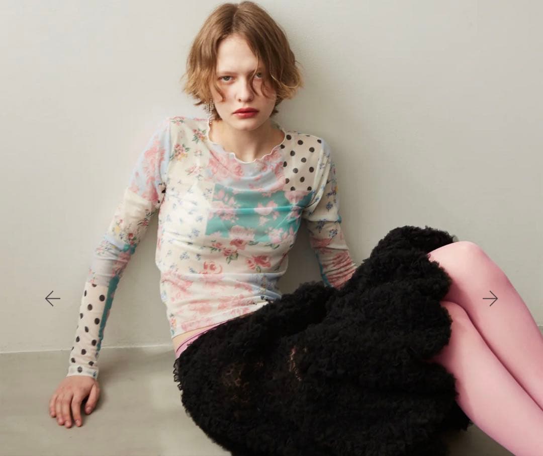 POPPY NOSTALGIC PATCHWORK TOPS 新品