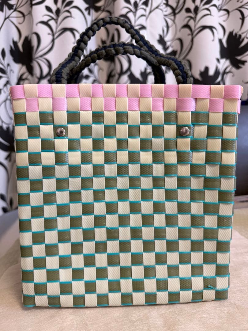 【新品未使用】マルニマーケット MARNI ジャージハンドル ミニバスケット