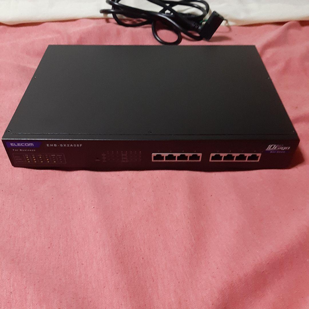 ELECOM◆スイッチングハブ EHB-SX2A08F◆8ポート10Gジャンク品
