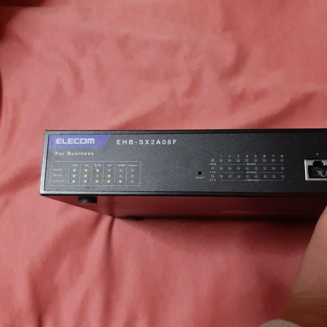 ELECOM◆スイッチングハブ EHB-SX2A08F◆8ポート10Gジャンク品
