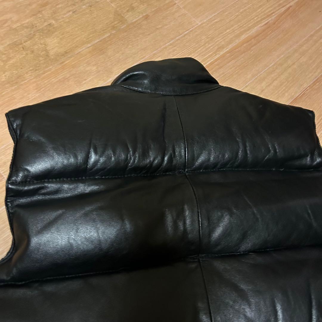 良品 STEINER GERMANY シュタイナー レザー ダウンベスト M