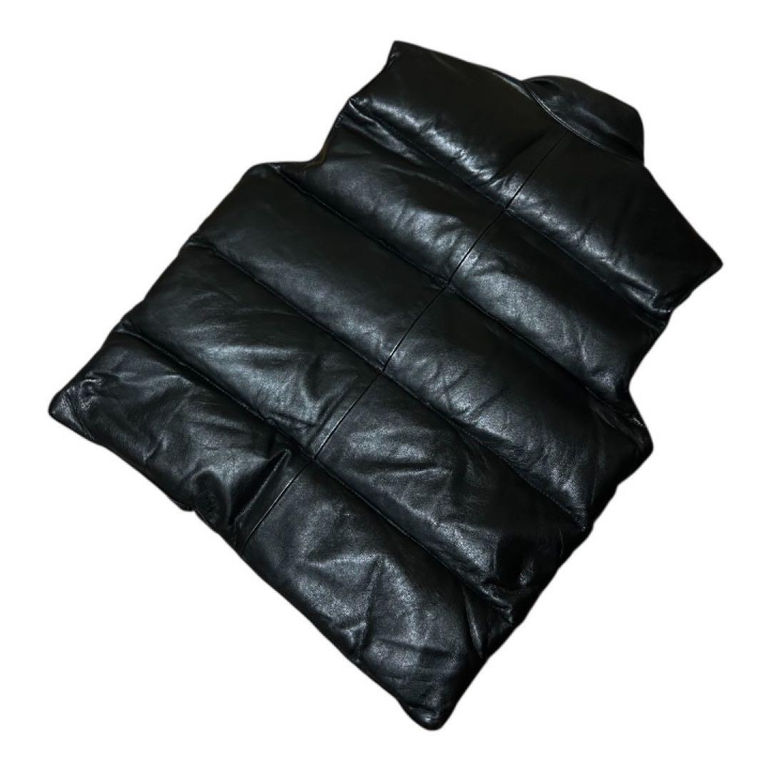 良品 STEINER GERMANY シュタイナー レザー ダウンベスト M