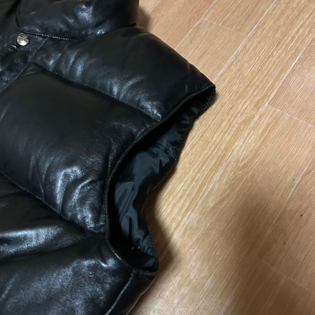 良品 STEINER GERMANY シュタイナー レザー ダウンベスト M