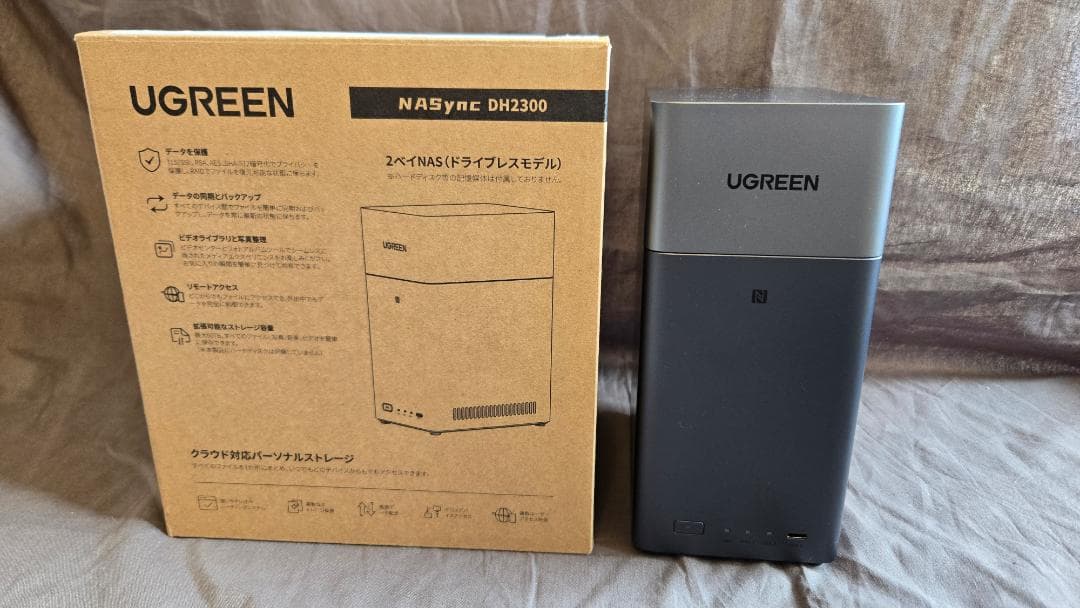 試用のみ「UGREEN NASync DH2300」 2ベイ NAS