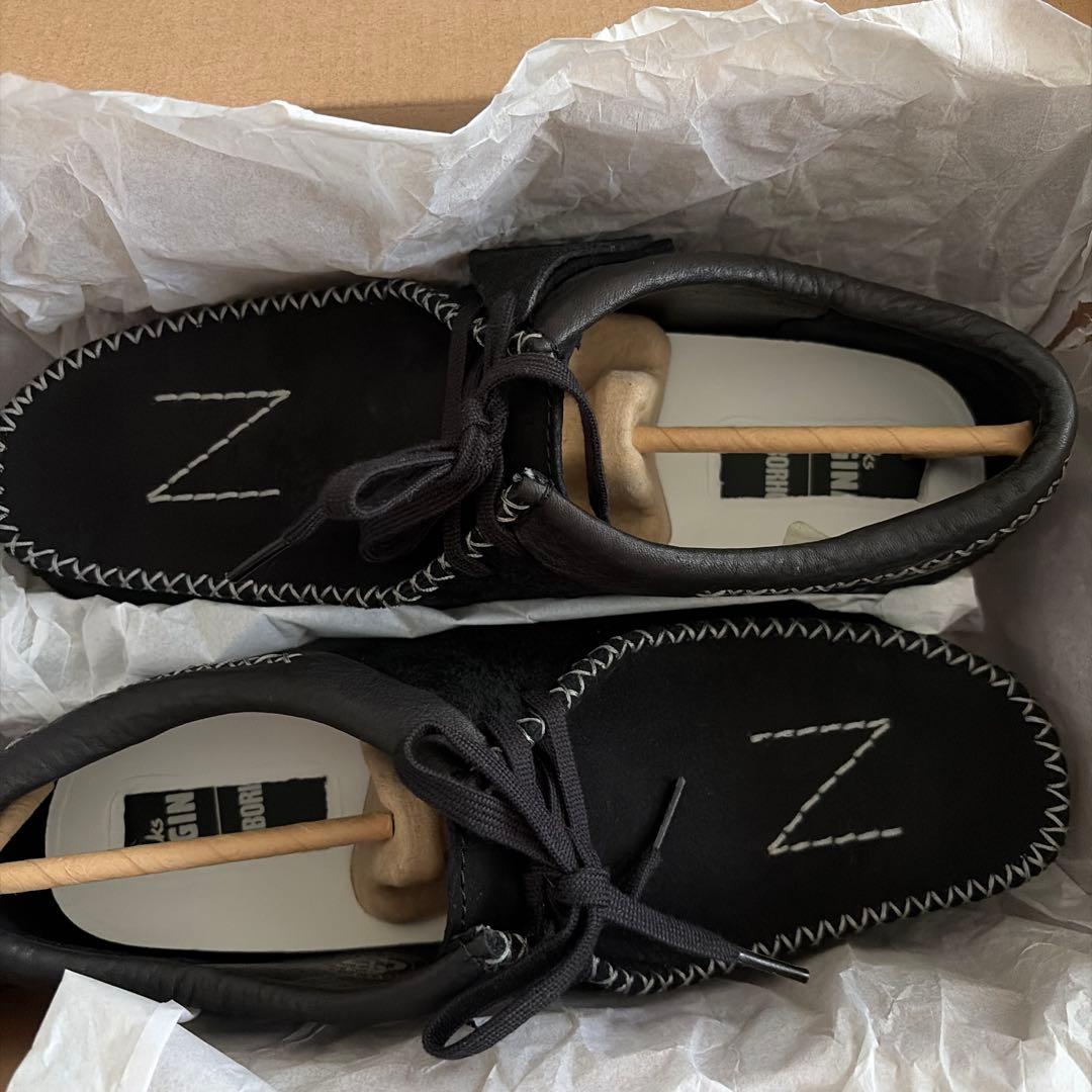 靴 NEIGHBORHOOD Clarks Wallabee Black 26cm