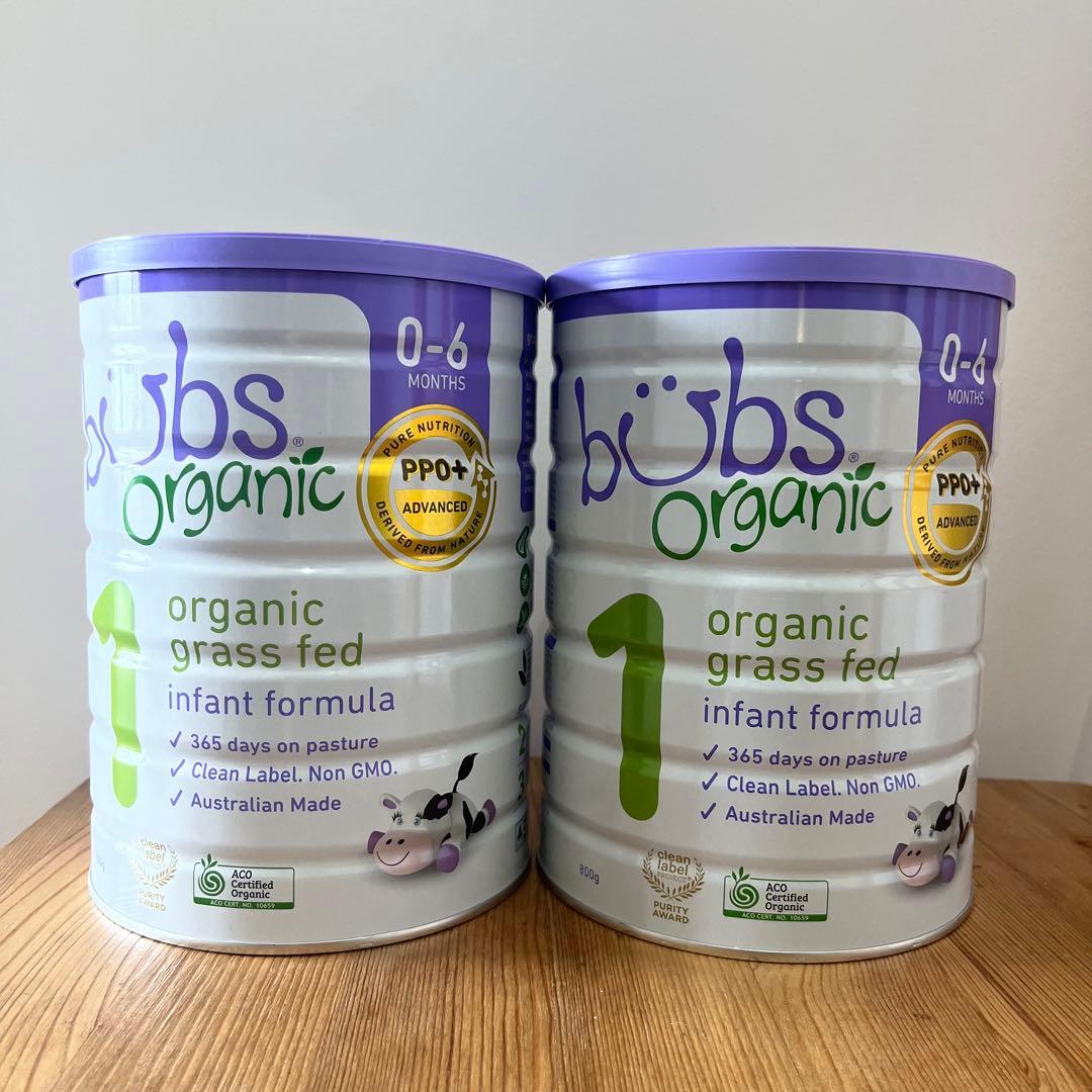 バブズ★bubs Organic 粉ミルク 0-6ヶ月用 2缶セット