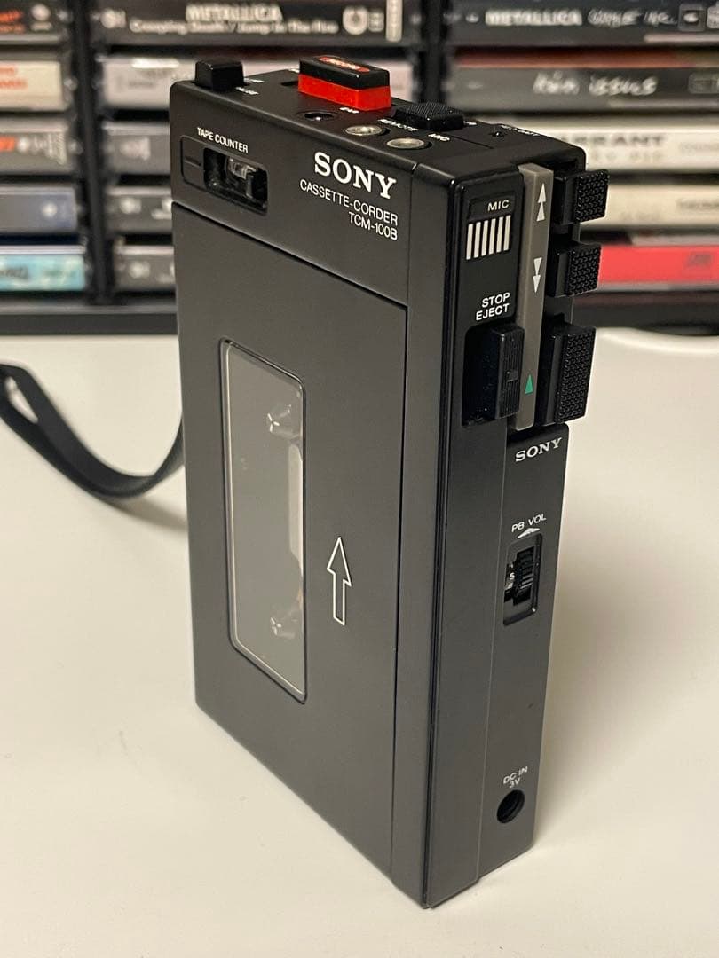 整備品 完動品　SONY TCM-100B ポータブルカセットプレーヤー　ソニー