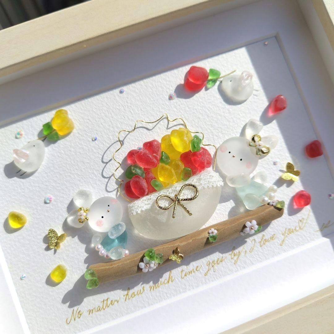 シーグラスアート『 春のこもれび 』