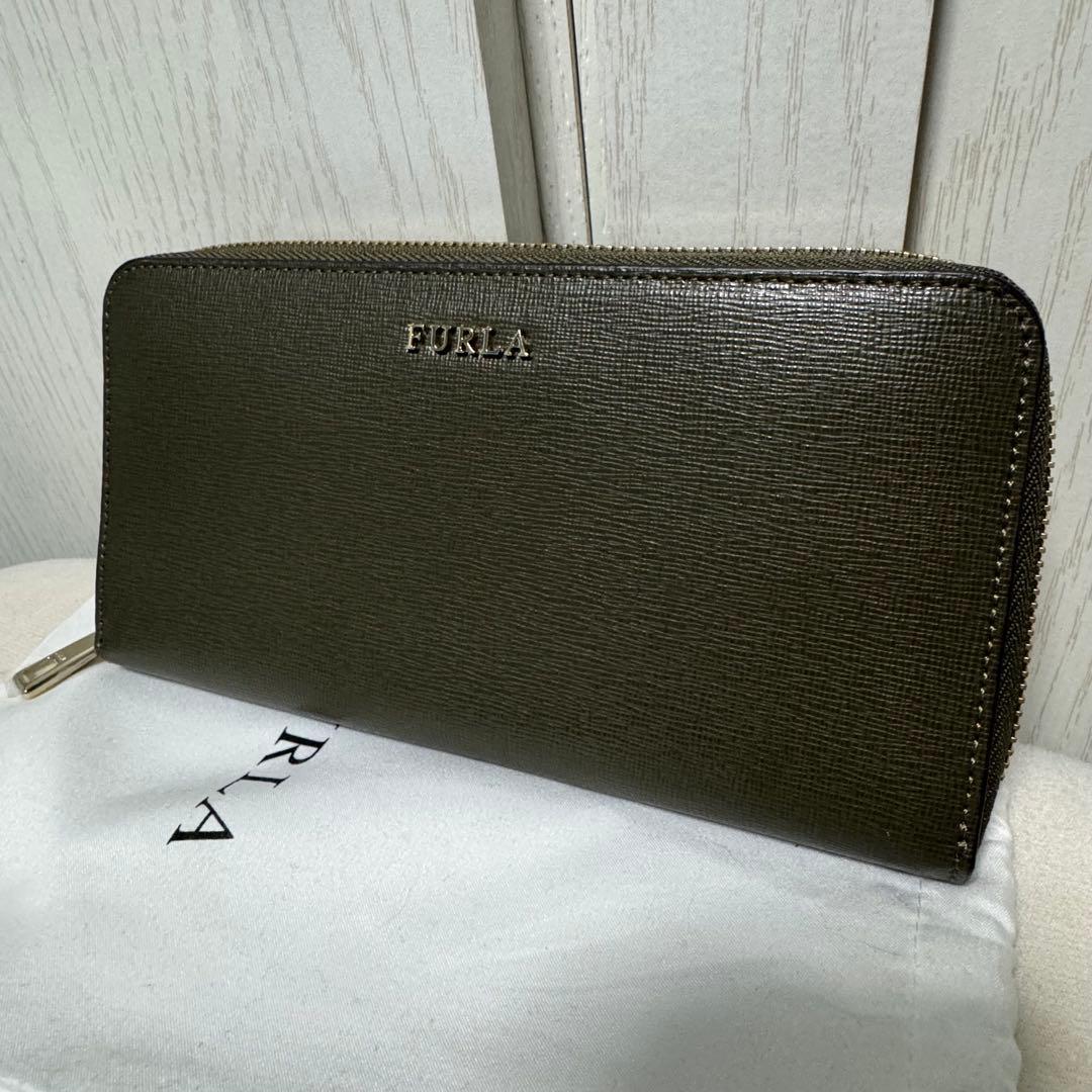 フルラ 長財布 オリーブ グリーン系 新品 未使用 バビロン
