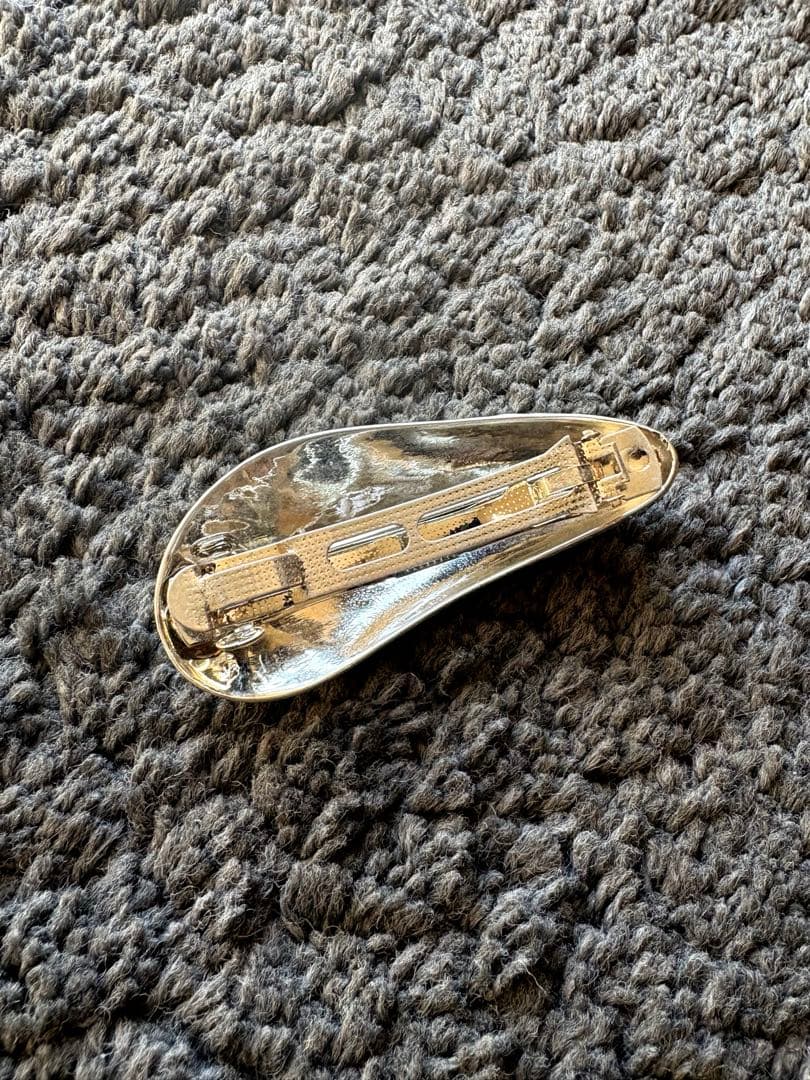 極美品　SYKIA シキア　バレッタ　シルバー