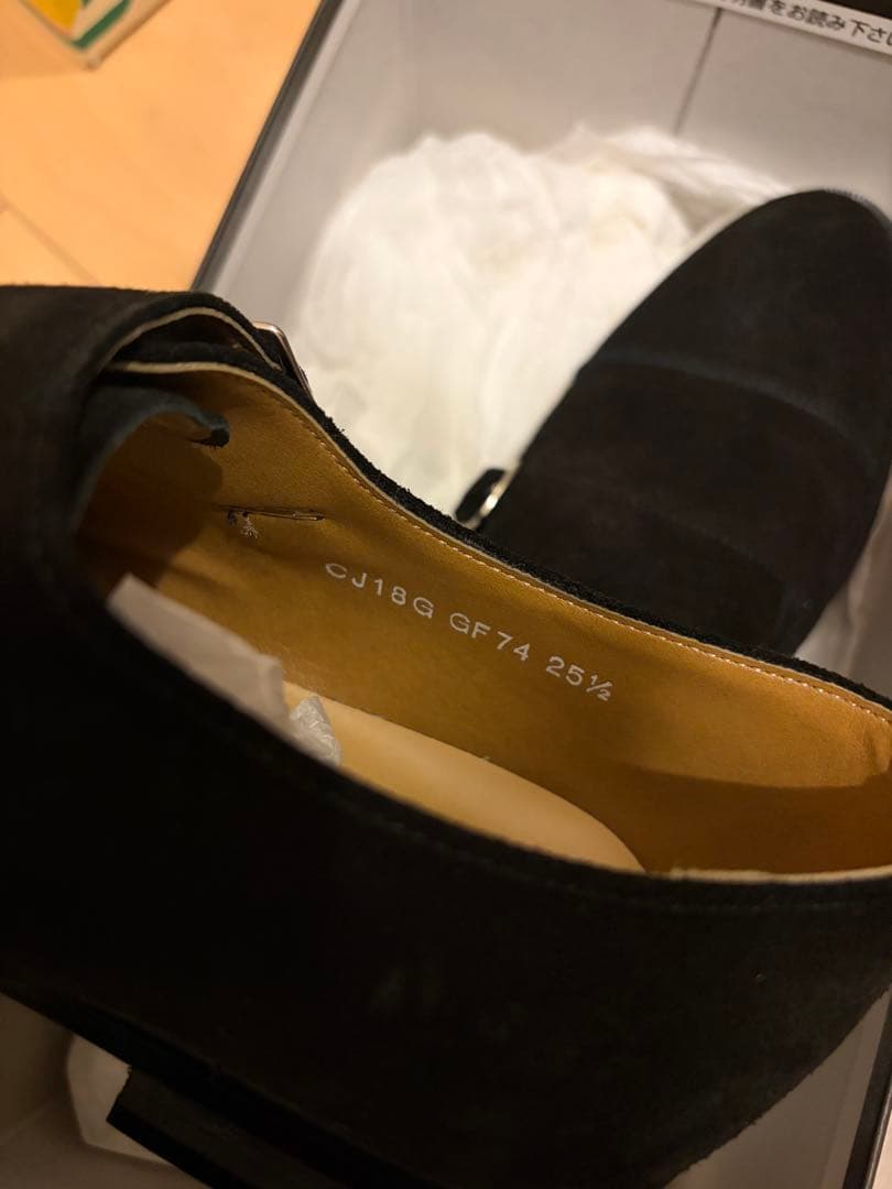 スーツセレクト　ブラック スエード ダブルモンクストラップ ドレスシューズ