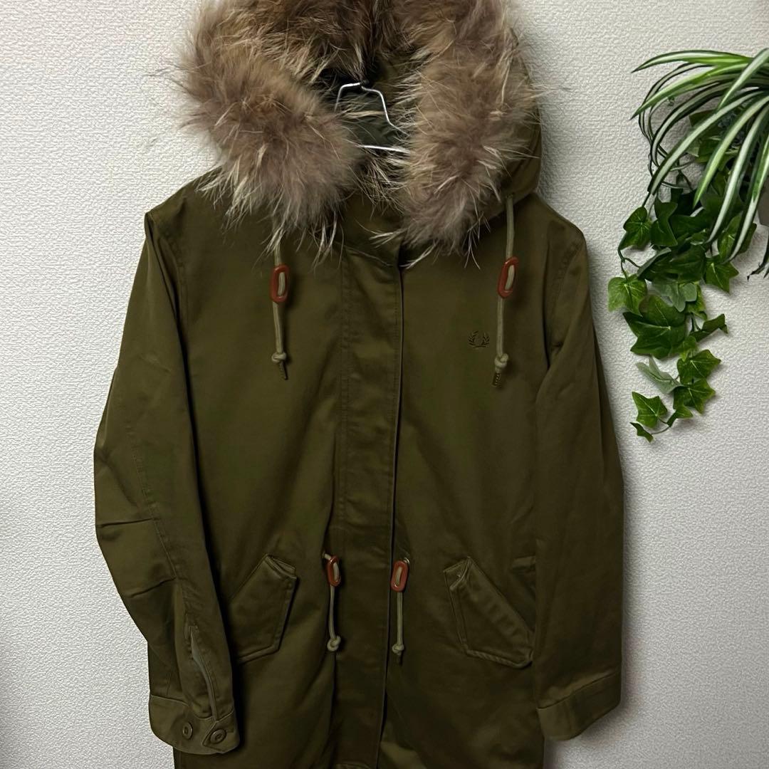 美品【フレッドペリー】 モッズコート ライナー、ラクーンファー付き