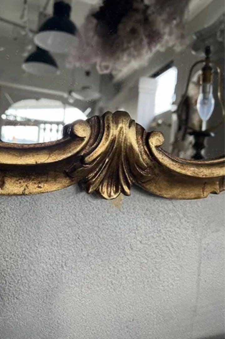 フランスアンティークロココ調ミラー