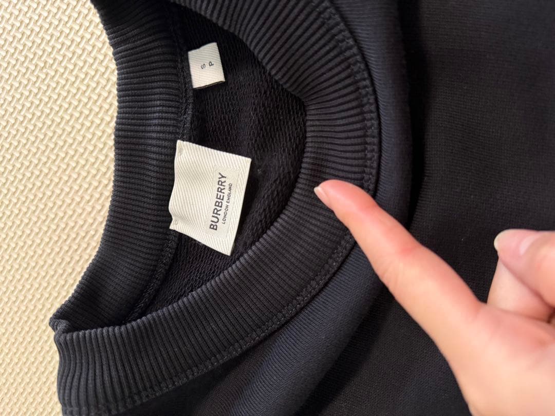BURBERRY ネイビー ロゴ スウェット Mサイズ