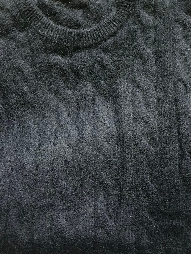 【LES COPAINS】カシミヤケーブルニット