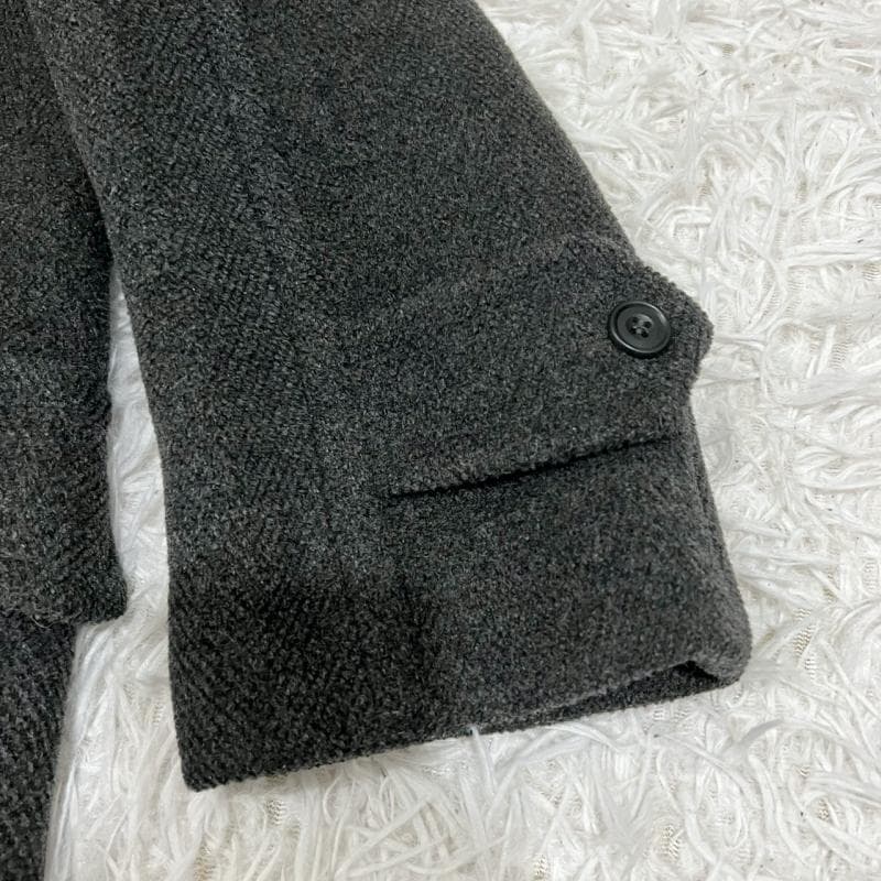 OLD ENGLAND　ダッフルコート　ヘリンボーン ムーアブルック グレー