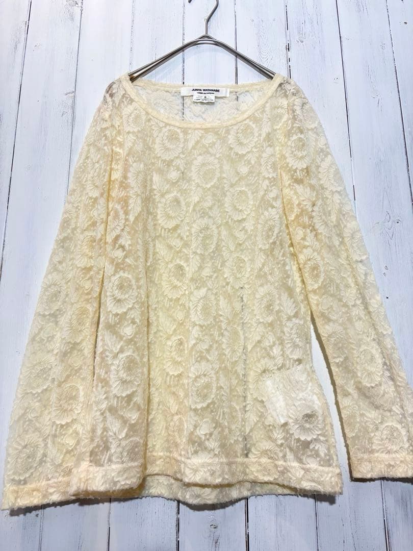 ジュンヤワタナベ　コムデギャルソン　レースカットソー