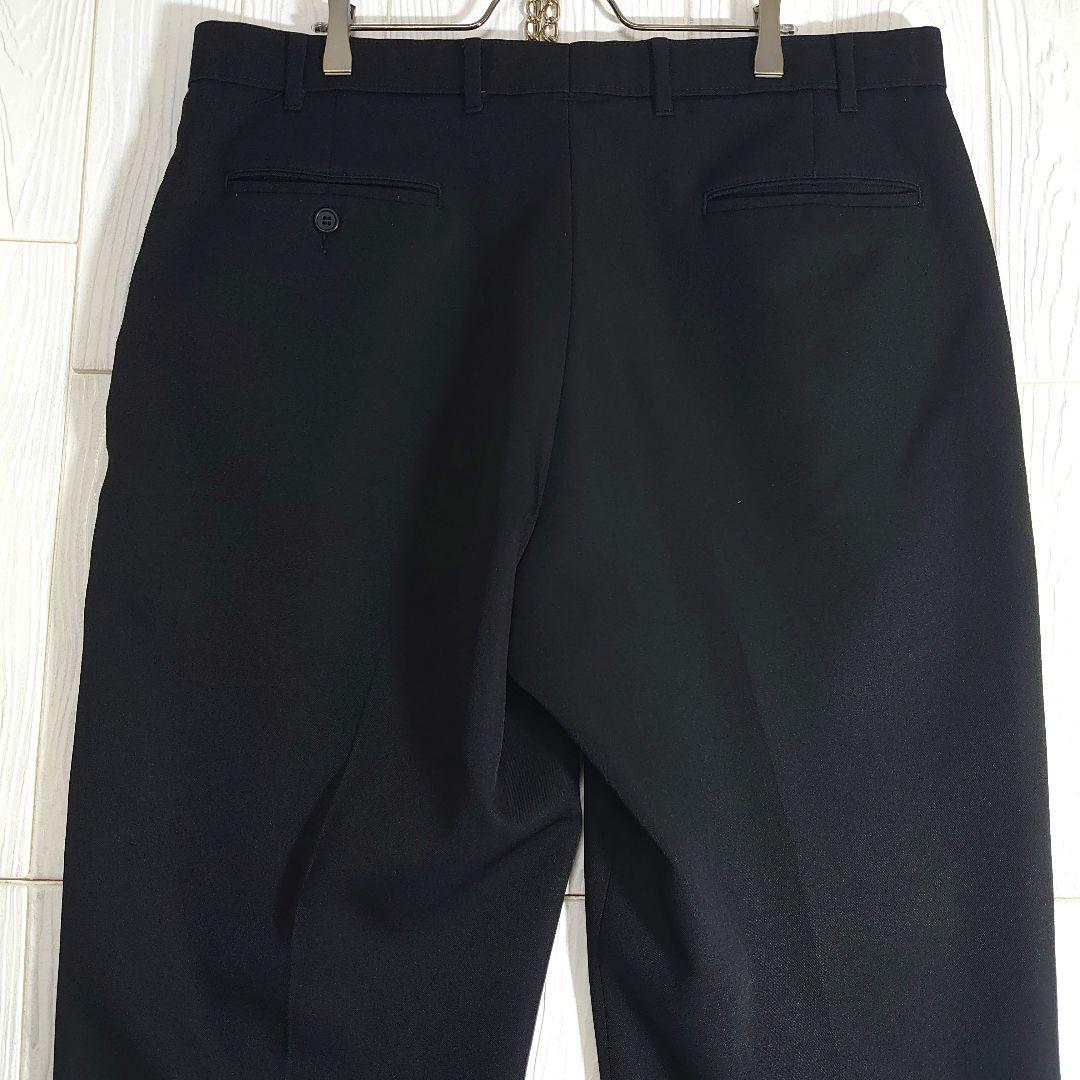 人気 リーバイス アクションスラックス W38L31 ブラック ポリパンツ 古着