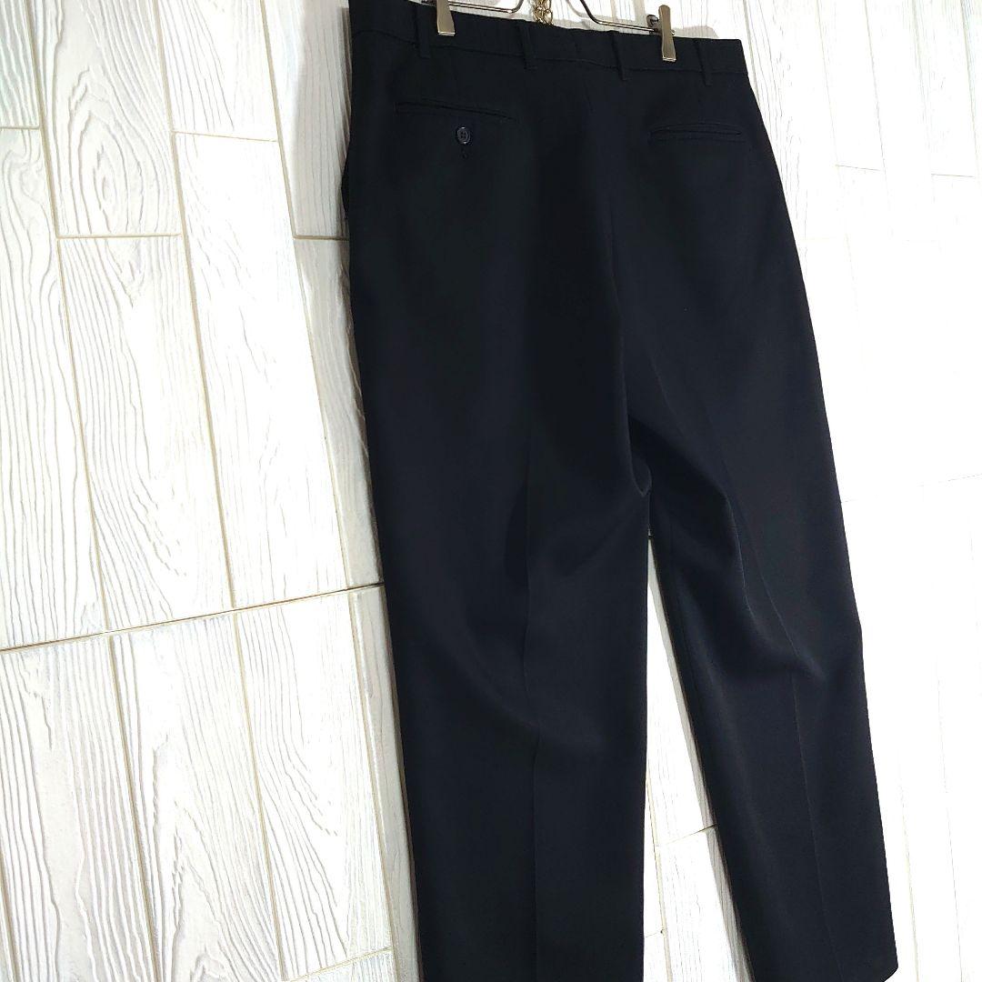 人気 リーバイス アクションスラックス W38L31 ブラック ポリパンツ 古着