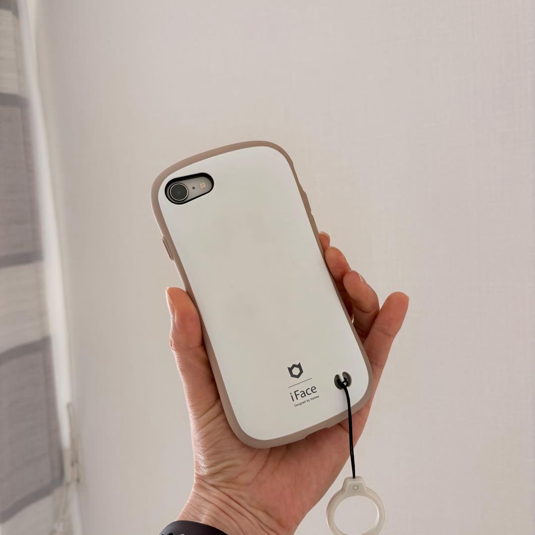 美品iPhone SE3 64GB 白 電池91% iFace3点＋新品ケーブル