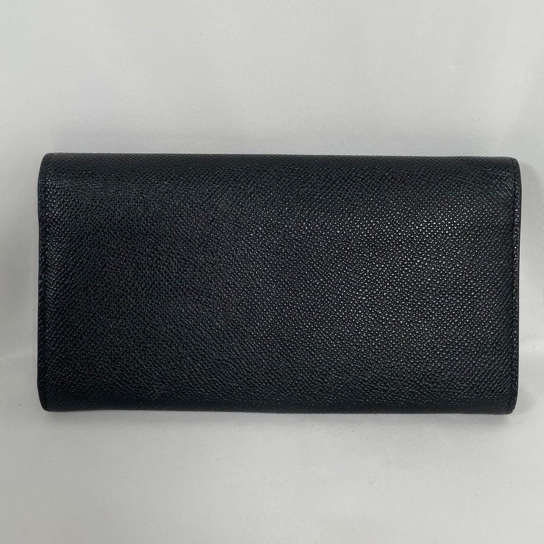 未使用に近い BVLGARI ブルガリ 長財布 ラージウォレット フラップ