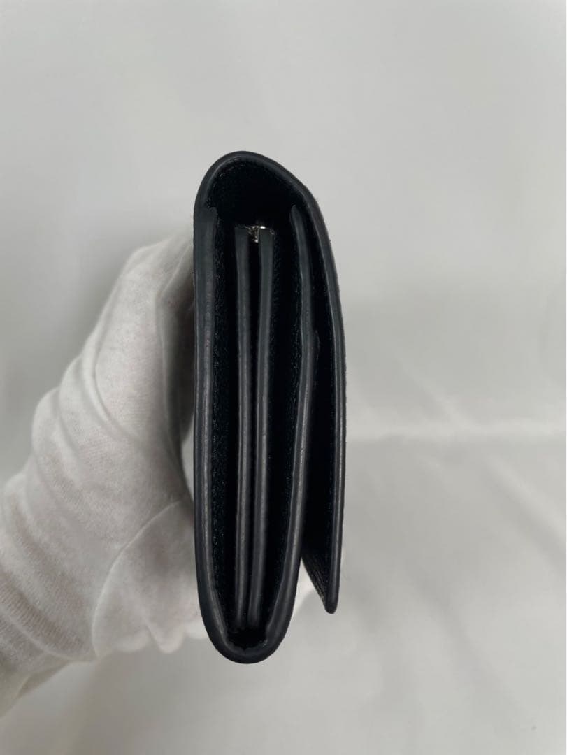 未使用に近い BVLGARI ブルガリ 長財布 ラージウォレット フラップ