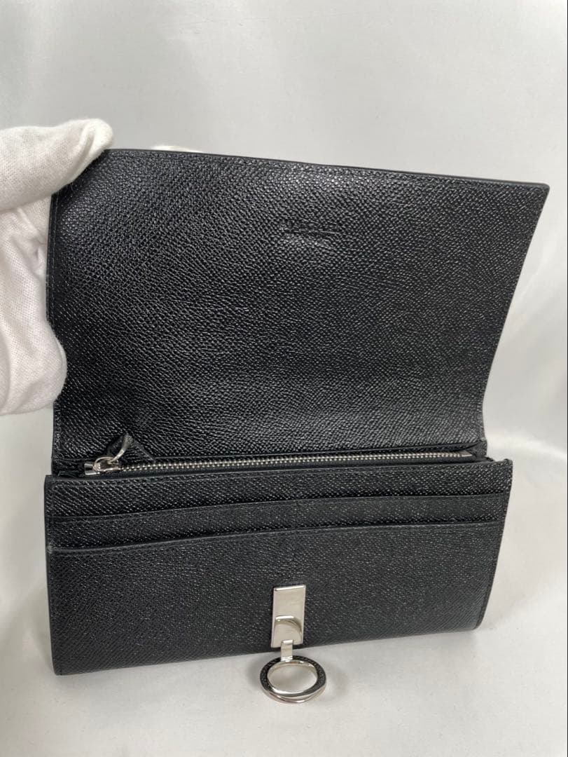 未使用に近い BVLGARI ブルガリ 長財布 ラージウォレット フラップ