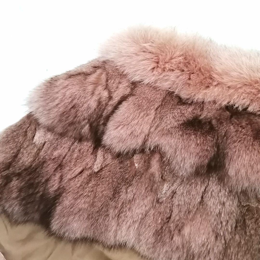 極美品✨ シビラ　フォックス　毛皮　ケープ　ショール　ピンク　リアルファー　希少