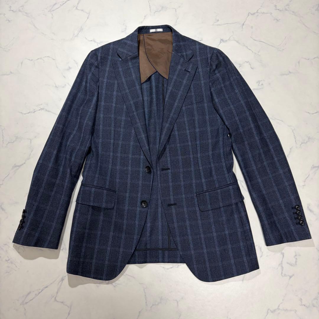 美品✨スーツセレクト スーツ スリーピース マルゾット ウール ネイビー