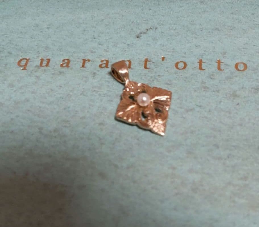 K18YG パール フィレンツェ彫り　新品