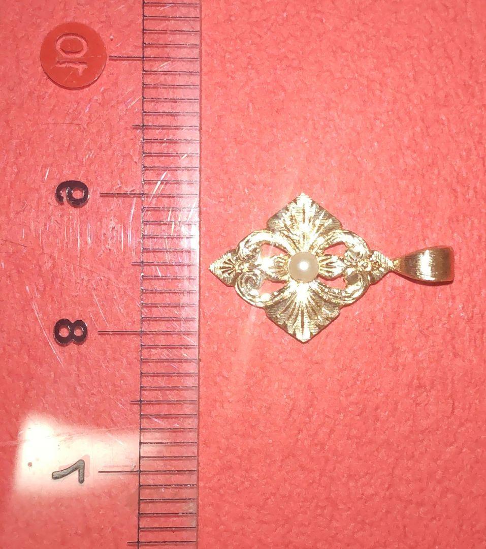 K18YG パール フィレンツェ彫り　新品