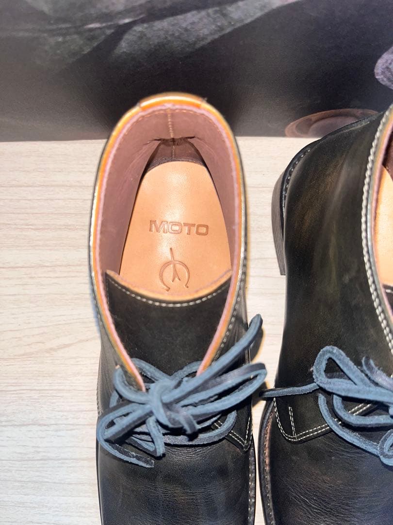 未使用　ベイクルーズ　MOTO 革靴　日本製　チャッカブーツ　サイズ1
