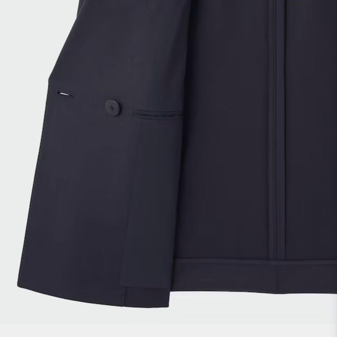 PLST ダブルブレストジャケット　紺ブレ　金ボタン