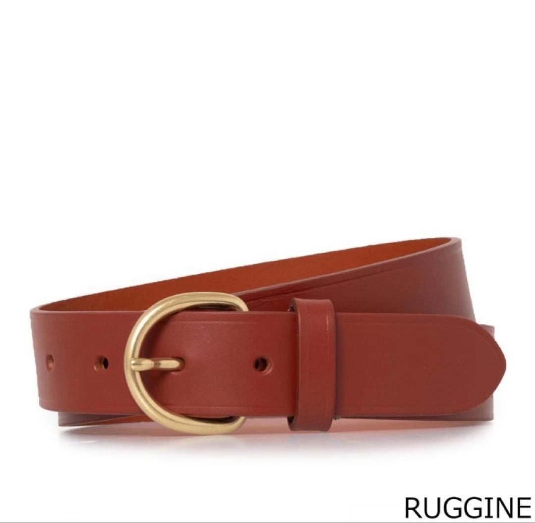 【レディース】IL BISONTE ブラウンレザーベルト