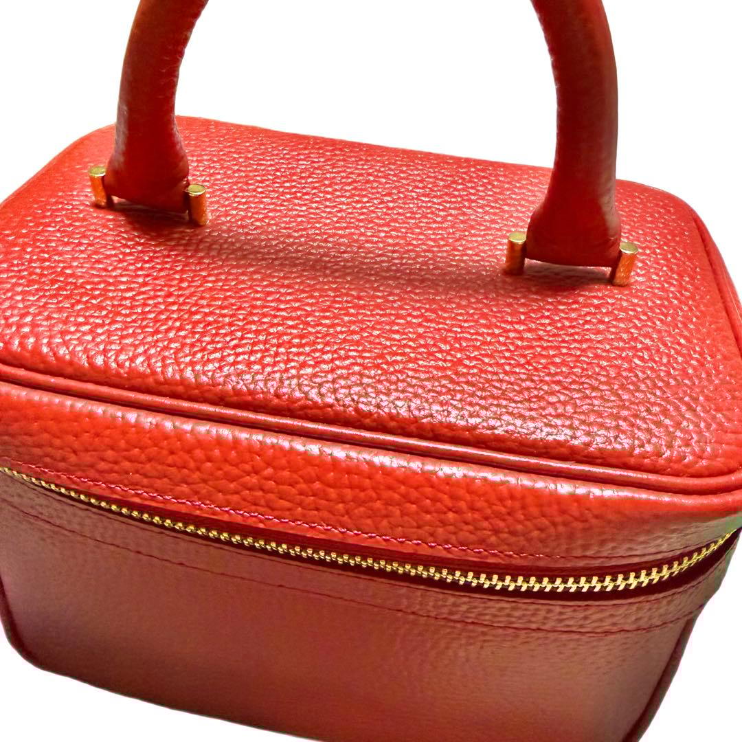 CH!III レッドレザー バニティバック