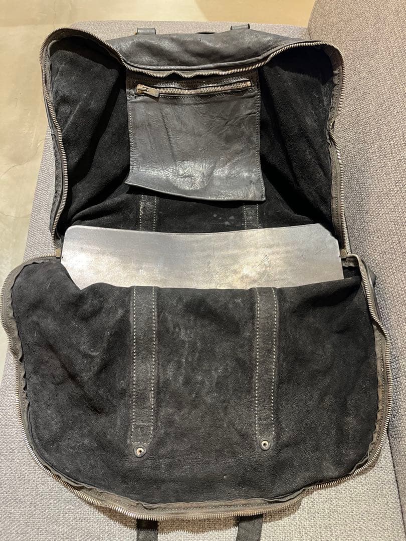 GUIDI 黒レザートートバッグ 大きめ