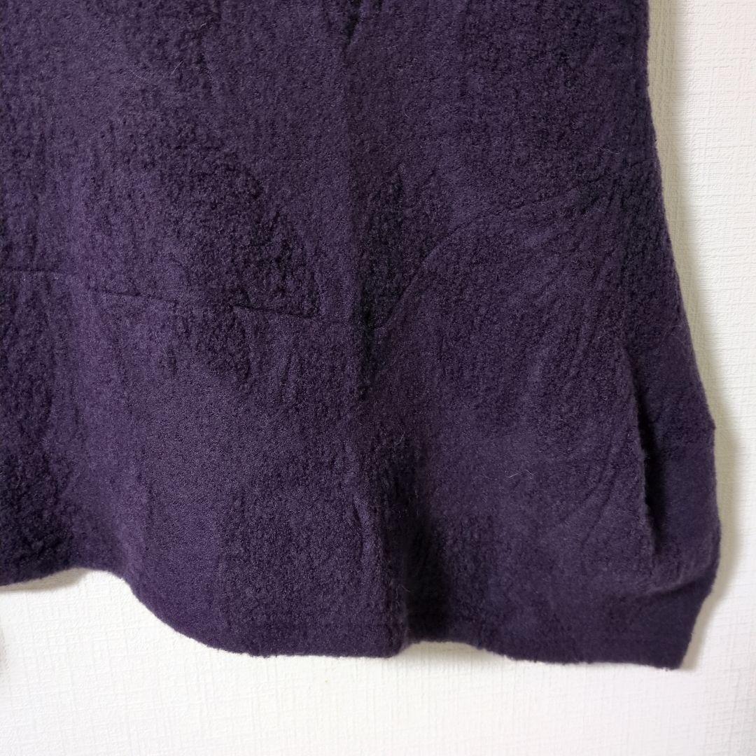 【美品】センソユニコ・慈雨/パープル ノースリーブ チュニック.ベスト