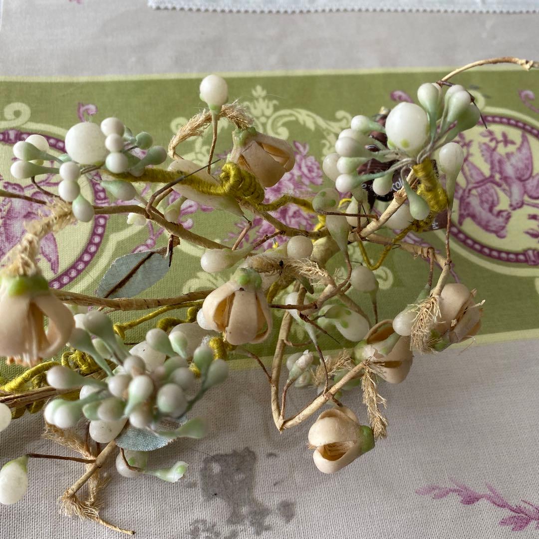 専用です。フランスアンティーク　ワックスフラワー、、、レアになって来ました。