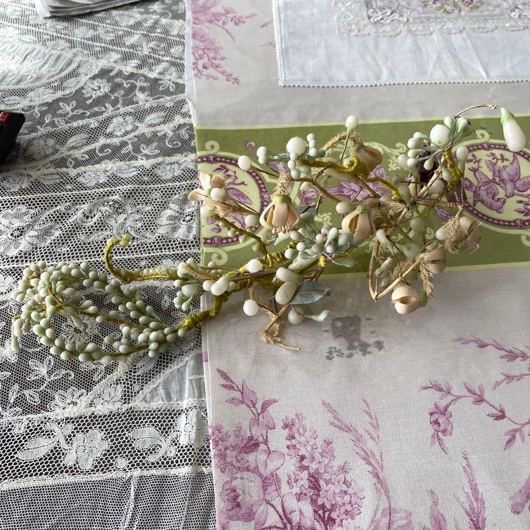 専用です。フランスアンティーク　ワックスフラワー、、、レアになって来ました。