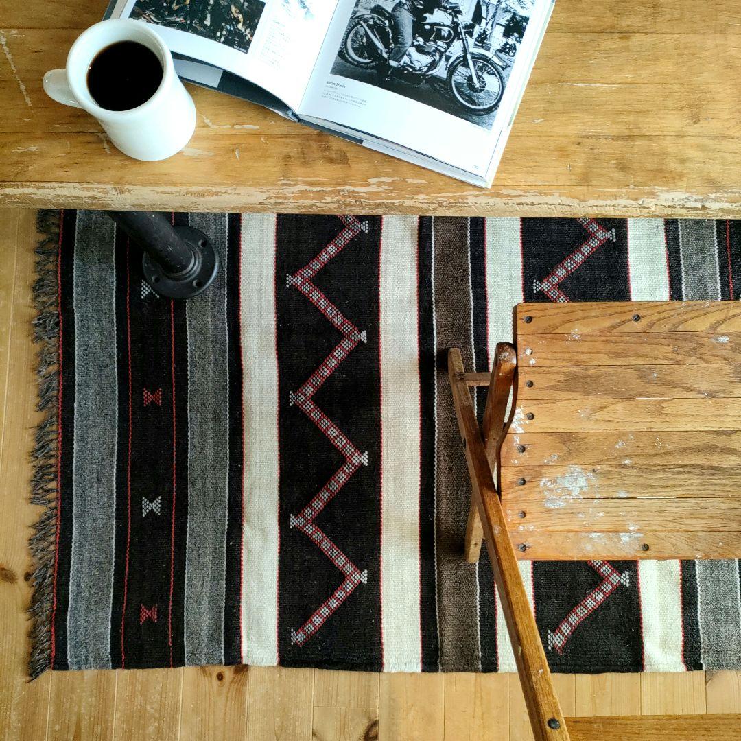 【最終値下げ】 80s ヴィンテージ アフガンラグ　キリム　トライバルラグ