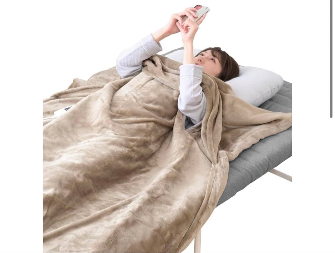 山善　電気毛布 188×130cm 洗える YMK-SMH61