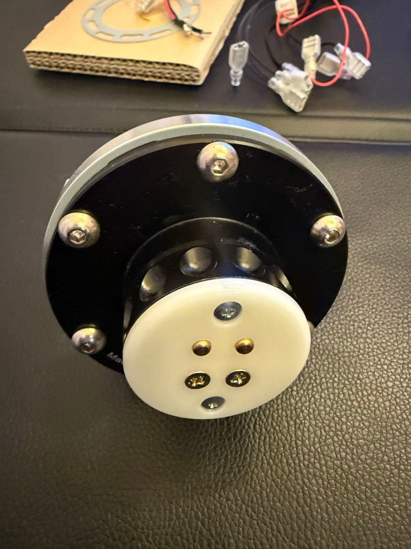 ワークスベル ラフィックス2 ステアリング ボス ブラック