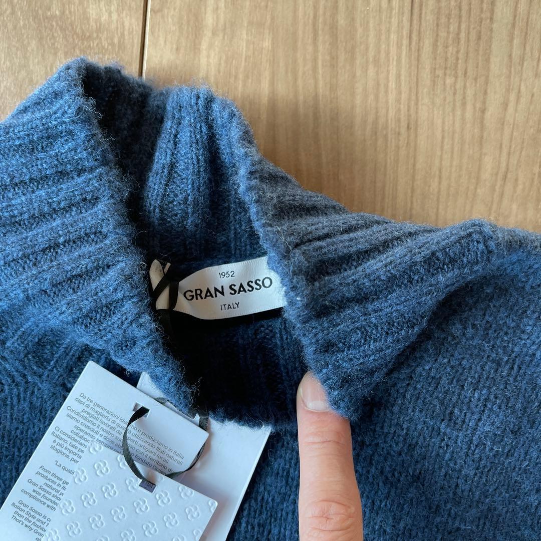 【新品未使用】GRANSASSO グランサッソ ニット セーター モックネック