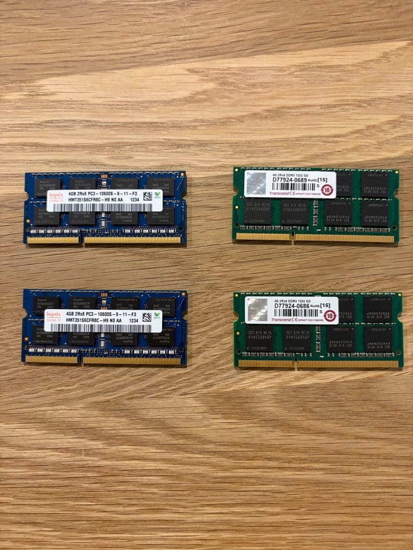 値下げ　imac mid2011 メモリー　4GB 4枚