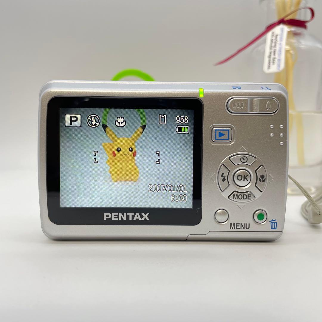 美品✨PENTAX Optio E40✨動作確認済 スマホ転送OK 単三電池♪