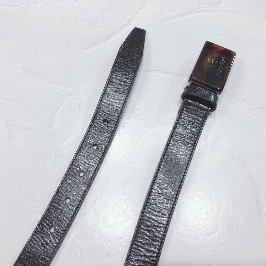 ☆PRADA☆ プラダ バックルベルト ブラック ブラウン ロゴ べっ甲