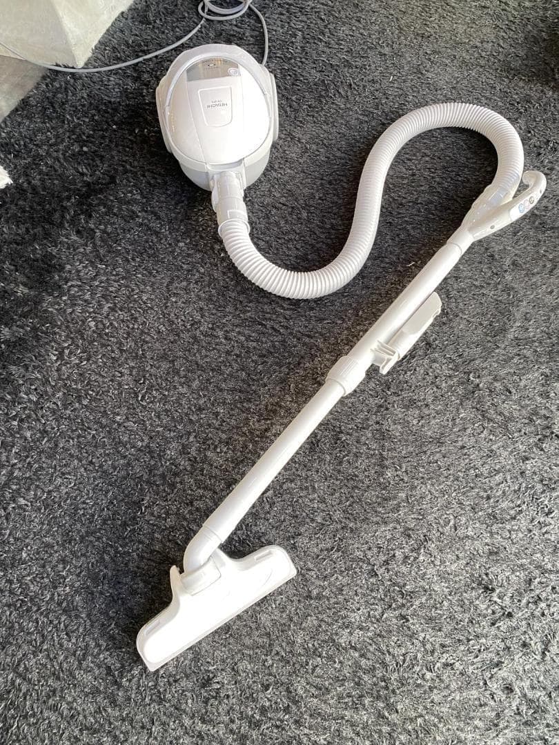 A日立 掃除機 紙パック式 軽量 コンパクト ハイパワー530W 丸洗いヘッド