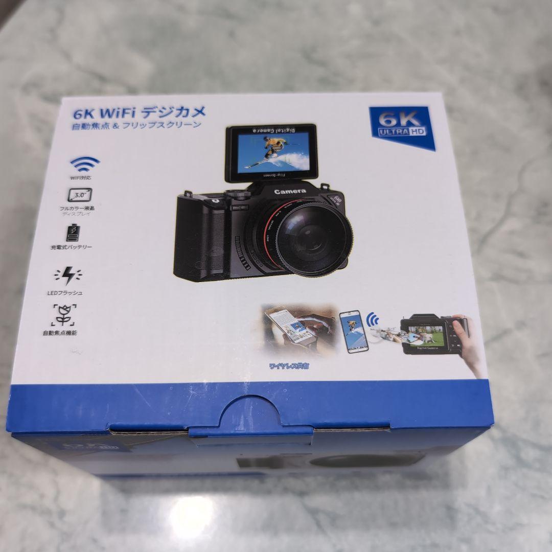 6K WiFi デジカメ コンパクトカメラ